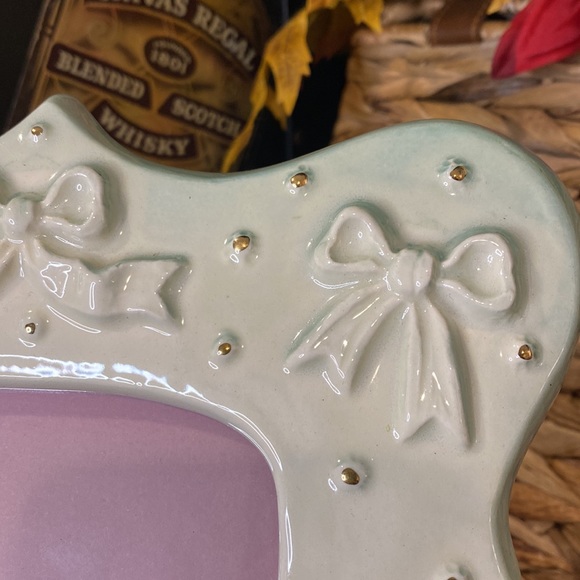 Vintage Green Ceramic Picture Frame by Sexton 1989 - Picture 3 of 9